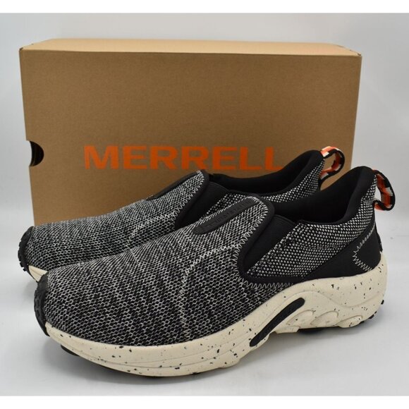 Merrell Mens Size 9 Jungle Moc EVO Slip On Black Loafers Shoes - Picture 1 of 12